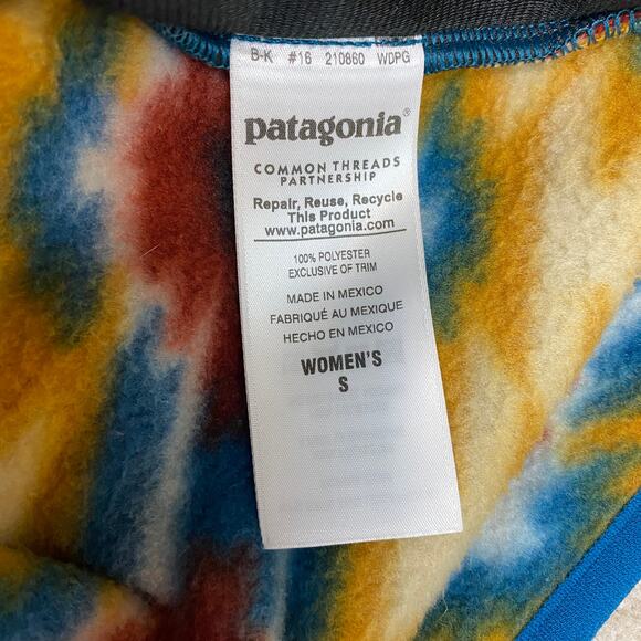Patagonia Synchilla Women's Snap-T Fleece Vest Wild Desert Prairie Gold Size S - Picture 5 of 5
